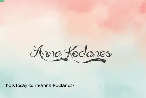 Anna Koclanes