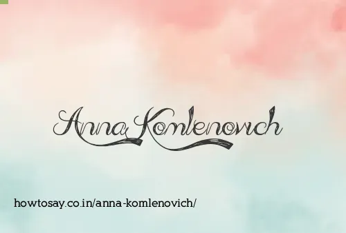 Anna Komlenovich