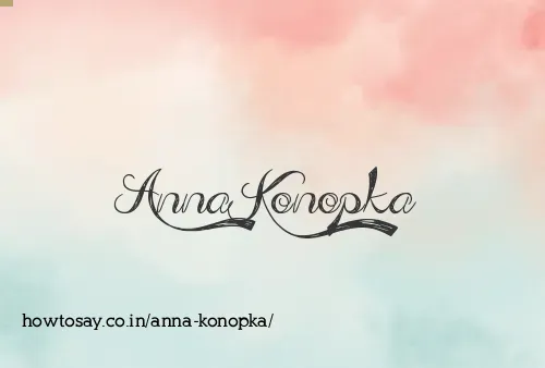 Anna Konopka