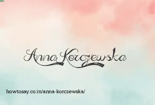 Anna Korczewska