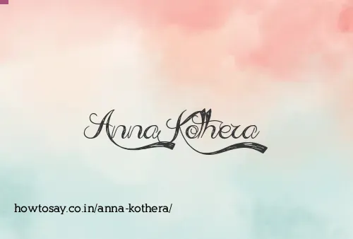 Anna Kothera