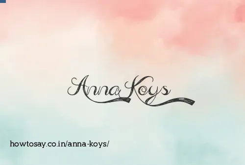 Anna Koys