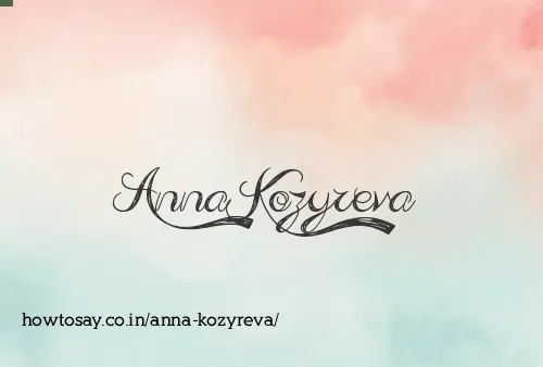 Anna Kozyreva