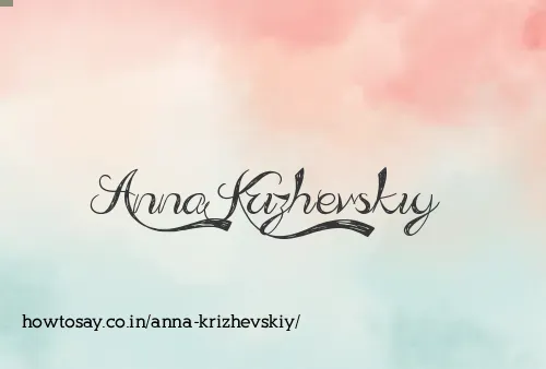 Anna Krizhevskiy