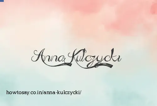 Anna Kulczycki
