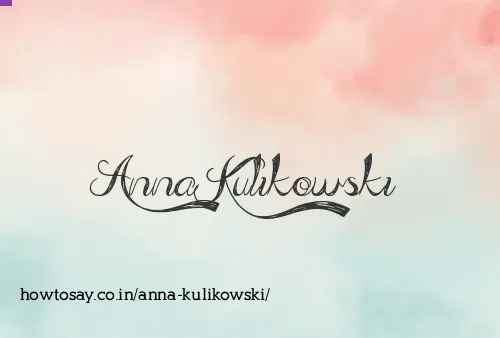 Anna Kulikowski