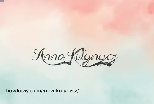 Anna Kulynycz