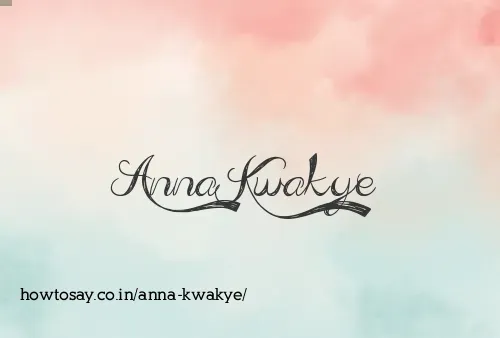 Anna Kwakye