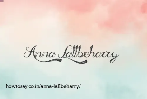 Anna Lallbeharry