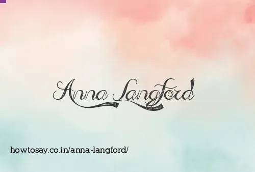 Anna Langford