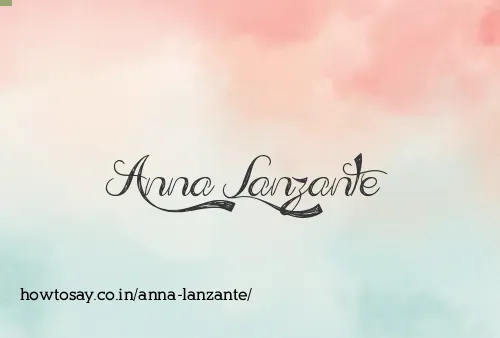 Anna Lanzante