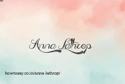 Anna Lathrop