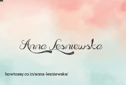 Anna Lesniewska