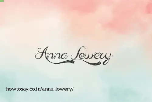 Anna Lowery