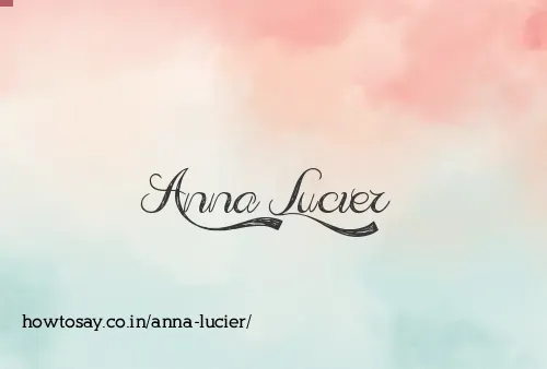Anna Lucier