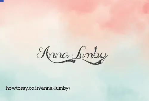 Anna Lumby