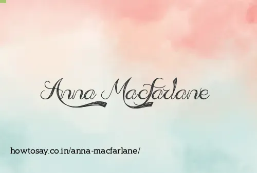 Anna Macfarlane