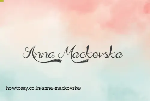 Anna Mackovska