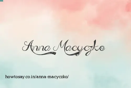 Anna Macyczko