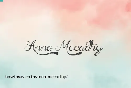 Anna Mccarthy
