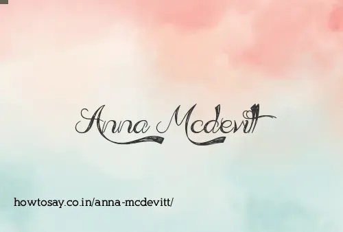 Anna Mcdevitt