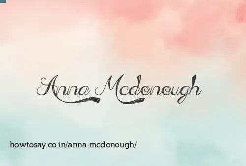 Anna Mcdonough