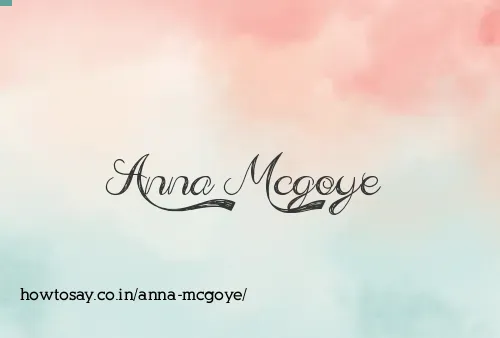Anna Mcgoye