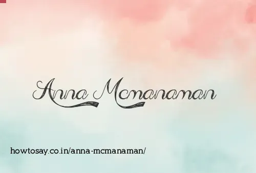 Anna Mcmanaman