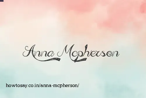 Anna Mcpherson