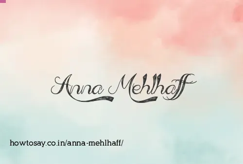 Anna Mehlhaff