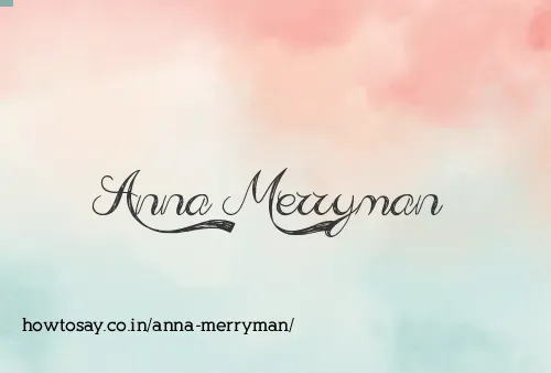 Anna Merryman