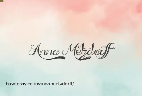 Anna Metzdorff
