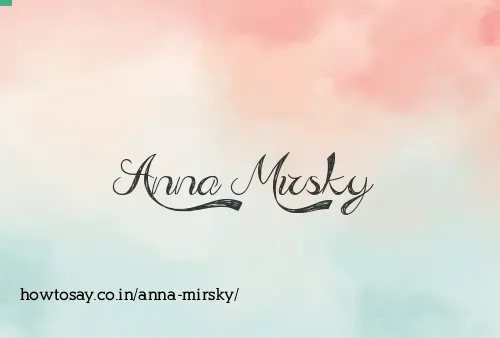Anna Mirsky