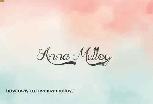 Anna Mulloy