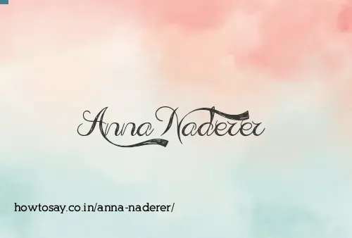 Anna Naderer