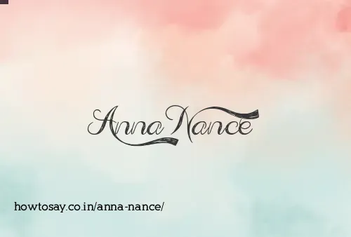 Anna Nance