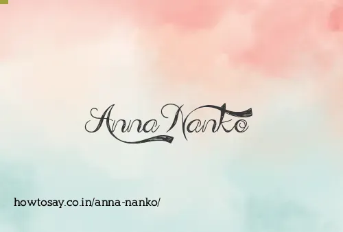 Anna Nanko