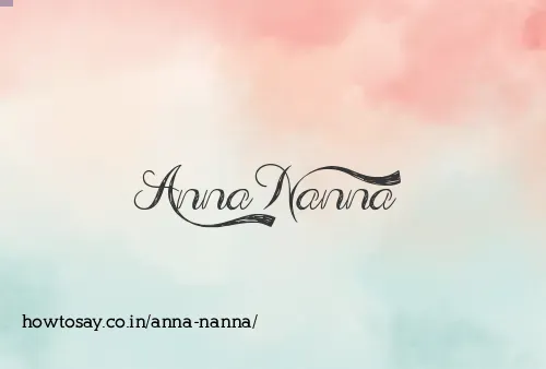 Anna Nanna