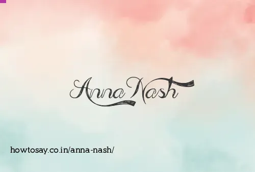 Anna Nash