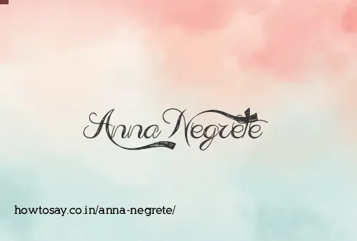 Anna Negrete