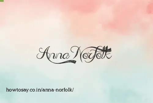 Anna Norfolk