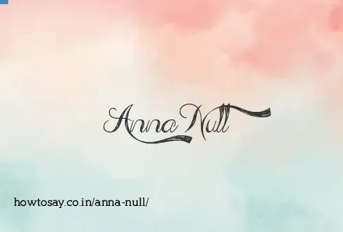 Anna Null