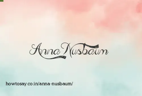 Anna Nusbaum