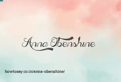 Anna Obenshine