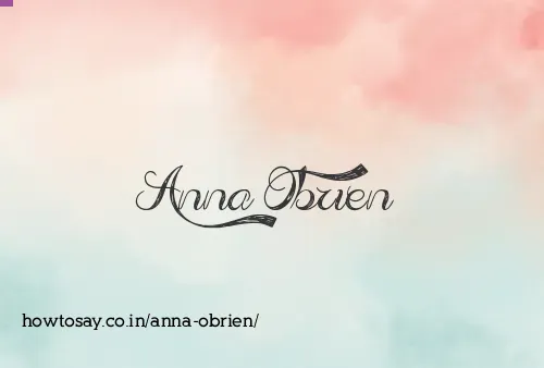 Anna Obrien