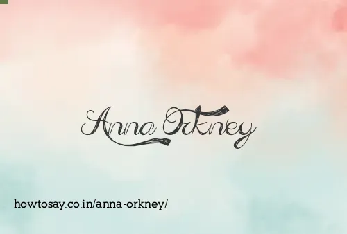 Anna Orkney