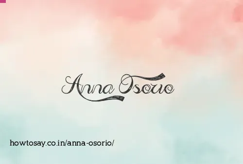 Anna Osorio