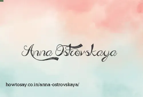 Anna Ostrovskaya