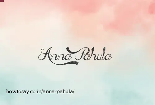 Anna Pahula