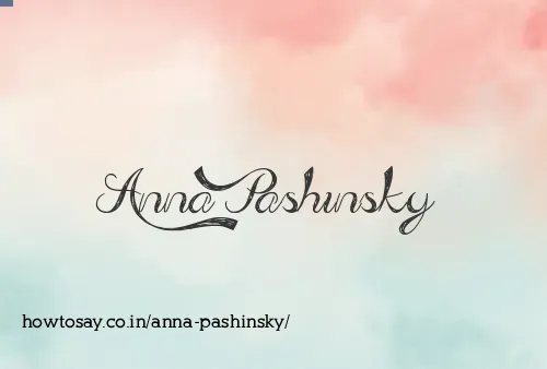Anna Pashinsky